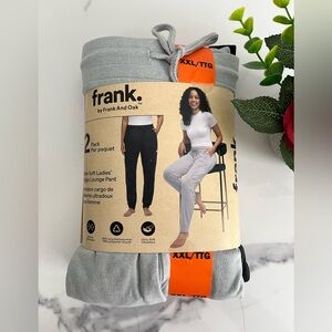 Frank & Oak *NWT* Ultra Soft Lounge pants - 2 pack / Black and Gray/ XXL
